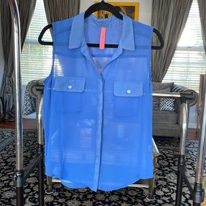 Eight Sixty blue top size small